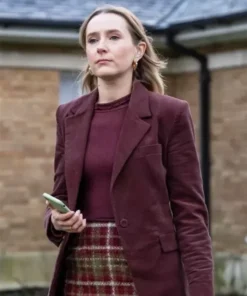 Buy Now Alison Woods TV-Series Code Of Silence Season 01 Rose Ayling-Ellis Maroon Blazer For Unisex