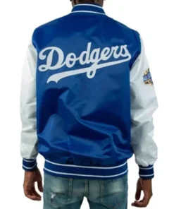 Buy Now All-Star Game 2022 LA Dodgers White And Blue Varsity Jacket For Men And Women