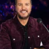 Buy Now American Idol Season 21 Luke Bryan Maroon Velvet Jacket For Men And Women