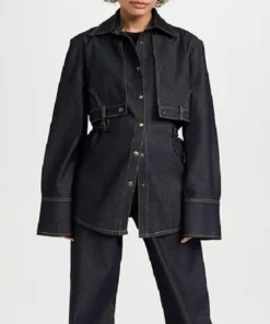 Buy Now Angela Bassett 9-1-1 Season 08 Athena Grant Black Denim Shirt For Unisex