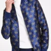 Buy Now Assisted Living Season 05 Mr Brown Blue Bee Print Bomber Jacket For Unisex
