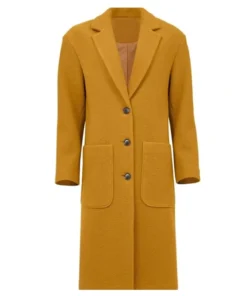 Buy Now Belinda Chandra TV-Series Doctor Who Season 15 Varada Sethu Yellow Wool Coat For Unisex