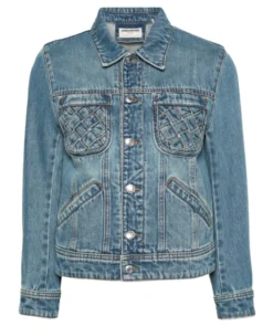 Buy Now Beth Behrs The Neighborhood Season 07 Gemma Blue Denim Jacket For Unisex