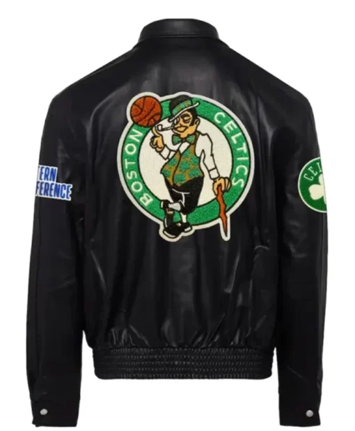 Buy Now Boston Celtics Black Leather Jacket For Men And Women