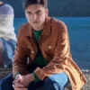 Buy Now Bruno Meller Garay TV Series Caught season 01 Matías Recalt Brown Cotton Jacket For Unisex