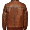 Buy Now Cafe Racer Brown Wax Leather Jacket For Men And Women