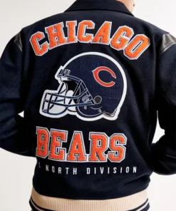 Buy Now Chicago Bears Navy Blue Letterman Varsity Jacket For Men And Women
