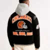 Buy Now Cincinnati Bengals Black Letterman Varsity Jacket For Men And Women