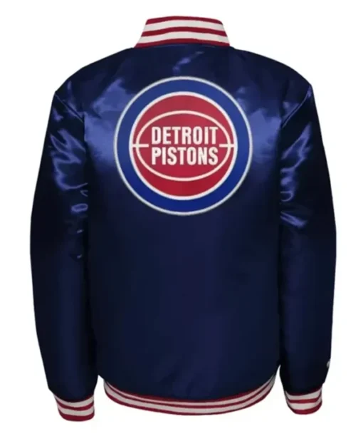 Buy Now Detroit Pistons Heavyweight Navy Blue Letterman Varsity Jacket For Men And Women