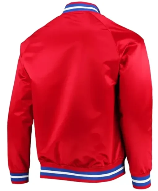 Buy Now Detroit Pistons Red Lightweight Varsity Jacket For Men And Women