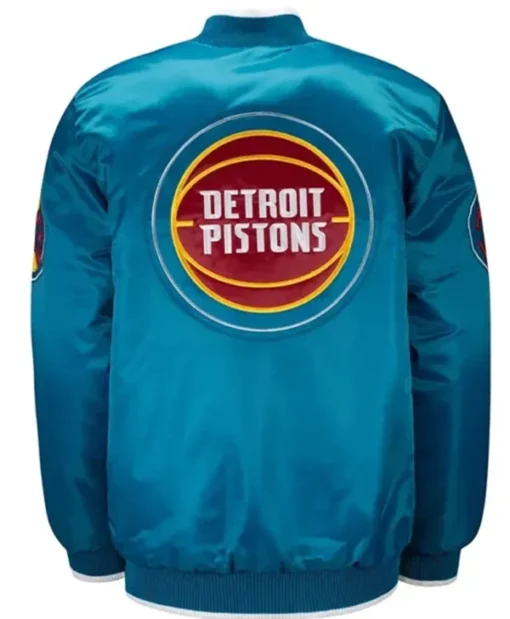 Buy Now Detroit Pistons Ty Mopkins Teal Letterman Varsity Jacket For Unisex