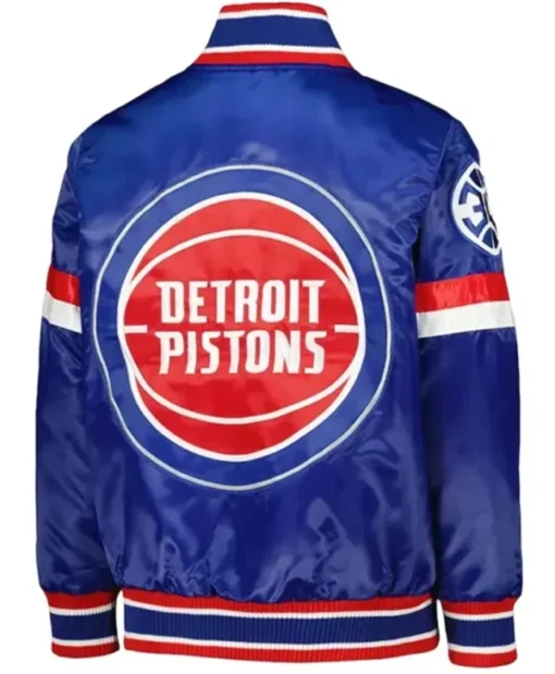 Buy Now Detroit Pistons Youth Home Game Blue Varsity Jacket For Men And Women