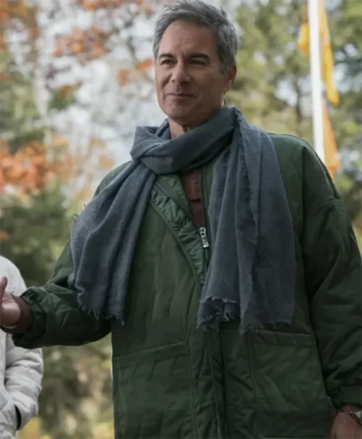 Buy Now Eric McCormack TV-Series Elsbeth Season 02 Tom Murphy Green Quilted Jacket For Unisex