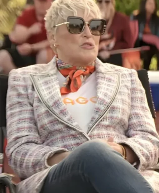 Buy Now Ginny Movie Back in Action 2025 Glenn Close Tweed Blazer For Unisex
