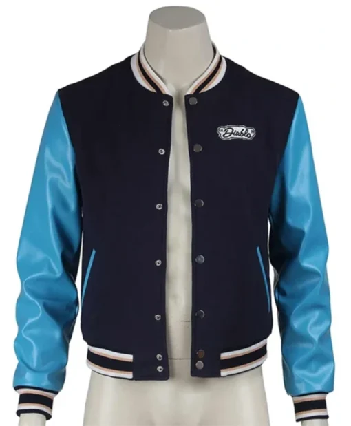 Buy Now Jay Hernandez Diablo Suicide Squad Black And Blue Varsity Jacket For Unisex