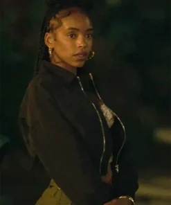 Buy Now Keisha Clark TV-Series Forever Season 01 Lovie Simone Black Cropped Bomber Jacket For Unisex