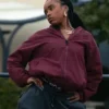 Buy Now Keisha Clark TV-Series Forever Season 01 Lovie Simone Maroon Jacket For Unisex