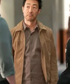 Buy Now Kenneth Choi TV Series 9-1-1 Season 08 Howie Han Brown Suede Leather Jacket For Unisex