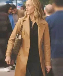 Buy Now Kim Raver TV-Series Grey’s Anatomy Season 21 Teddy Altman Brown Leather Trench Coat For Unisex