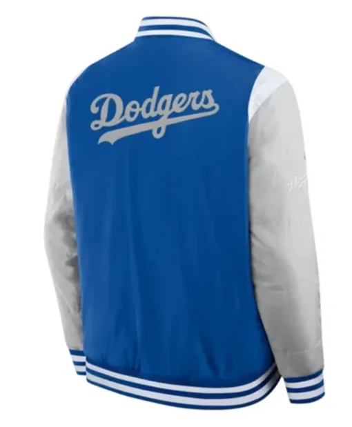 Buy Now LA Dodgers Elements Elite Royal Blue Varsity Jacket For Men And Women
