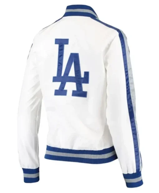 Buy Now Los Angeles Dodgers Hometown White And Royal Blue Varsity Jacket For Unisex