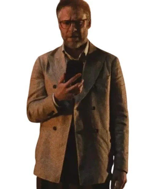 Buy Now Matt Remick TV-Series The Studio 2025 Seth Rogen Beige Coat For Unisex