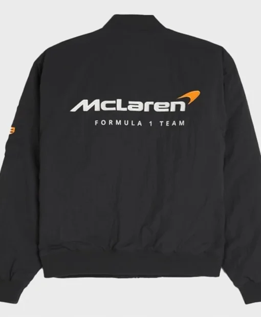 Buy Now Mclaren Racing Black Letterman Varsity Jacket For Men And Women