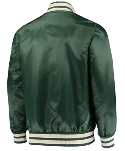 Buy Now Milwaukee Bucks The Diamond Hunter Green Varsity Jacket For Men And Women