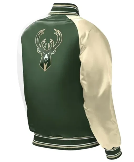 Buy Now Milwaukee Bucks Youth Hunter Green Varsity Jacket For Men And Women