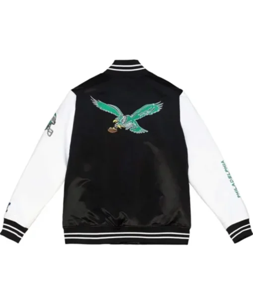 Buy Now Philadelphia Eagles Throwback 2-tone Varsity Jacket For Men And Women