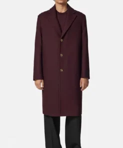 Buy Now Queen Latifah The Equalizer Season 05 Robyn McCall Single-Breasted Burgundy Wool Coat For Unisex