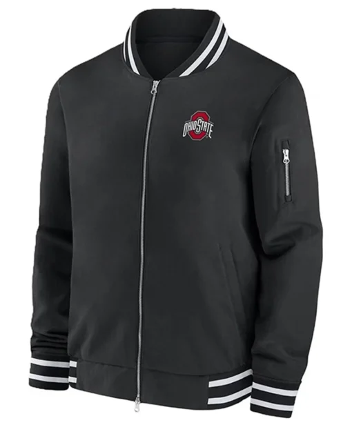 Buy Now Ryan Day Ohio State Buckeyes Black Bomber Jacket For Men And Women