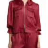 Buy Now The View 2025 Joy Behar Red Cropped Zipper Jacket For Men And Women