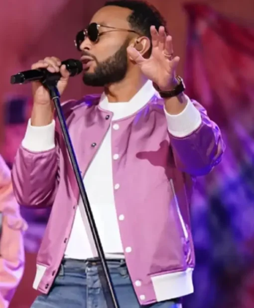 Buy Now The Voice Season 27 John Legend Finale Pink Varsity Jacket For Unisex