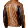 Buy Now Vintage Wax Tan Dark Brown Leather Jacket For Men And Women