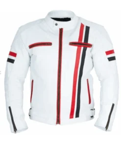 Cafe Racer Weston White Jacket