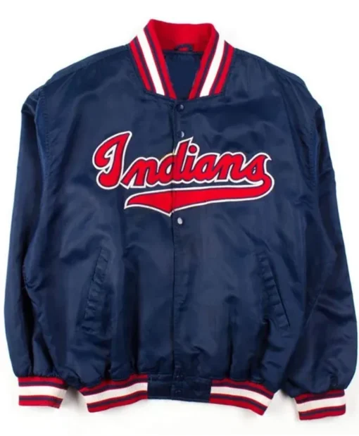Cleveland Indians Blue Varsity Jacket