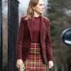 Code Of Silence S01 Rose Ayling-Ellis Maroon Blazer