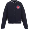 Detroit Pistons Navy Blue Letterman Varsity Jacket