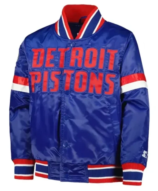 Detroit Pistons Youth Home Game Blue Jacket