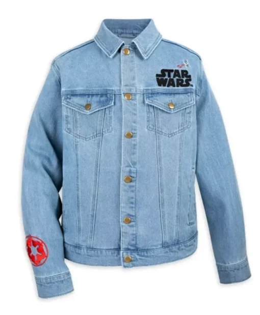 Disneyland Rule the Galaxy Star Wars Blue Denim Jacket