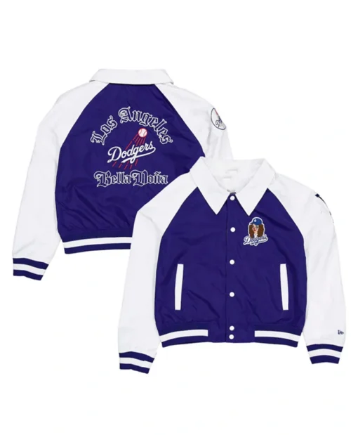 Dona x Los Angeles Dodgers Raglan Varsity Jacket
