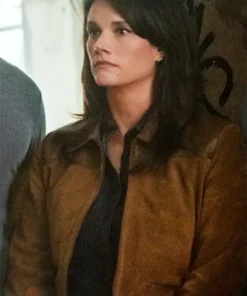 FBI S07 Missy Peregrym Brown Suede Jacket