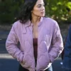 Fire Country S03 Stephanie Arcila Purple Quilted Jacket