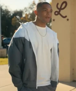 Forever S01 Xavier Mills Grey And White Track Jacket