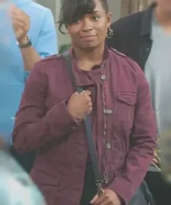 Grey’s Anatomy S021 Alexis Floyd Maroon Jacket