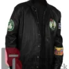 Leather Boston Celtics Black Jacket