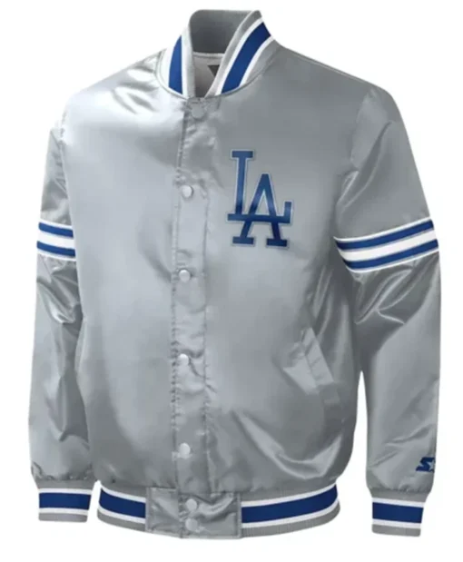 Los Angeles Dodgers Slider Grey Varsity Jacket
