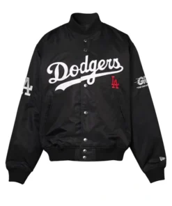 Los Angeles Dodgers x GR8 Black Varsity Jacket