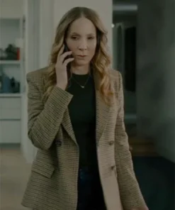 MobLand 2025 Joanne Froggatt Plaid Blazer